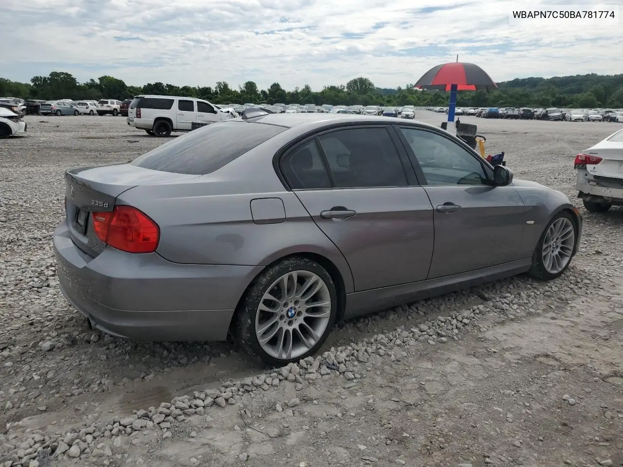 2011 BMW 335 D VIN: WBAPN7C50BA781774 Lot: 62381315