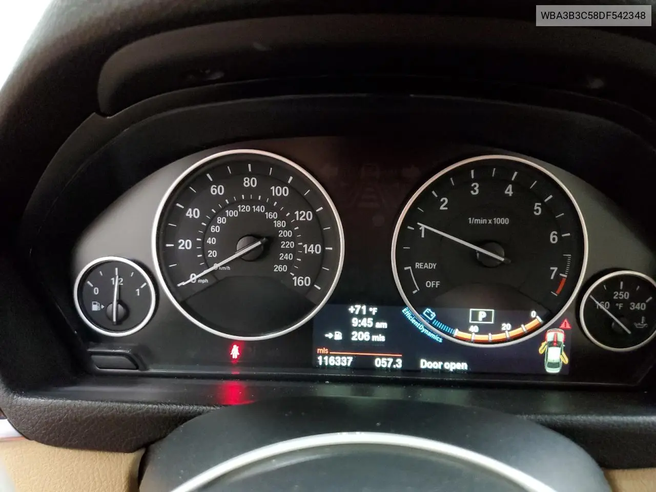 2013 BMW 328 Xi VIN: WBA3B3C58DF542348 Lot: 62303875