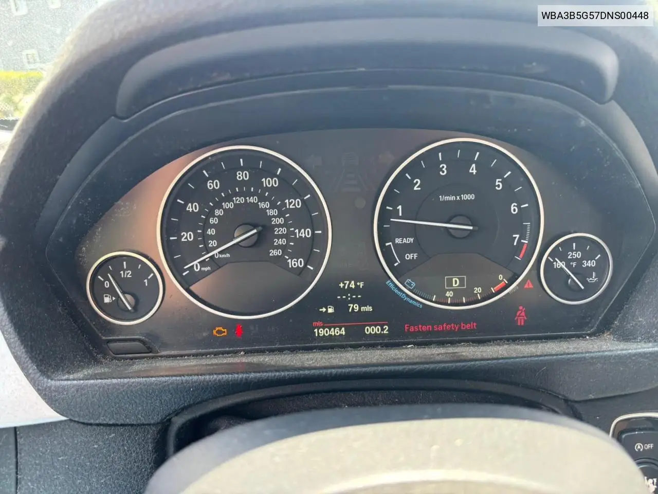 2013 BMW 328 Xi Sulev VIN: WBA3B5G57DNS00448 Lot: 63165005