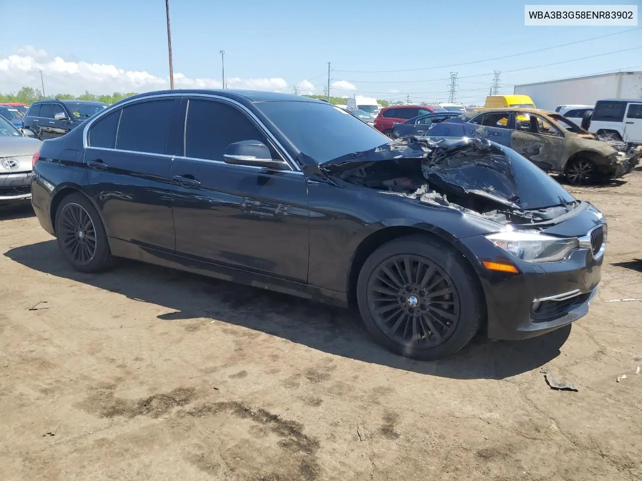 2014 BMW 328 Xi VIN: WBA3B3G58ENR83902 Lot: 56349305