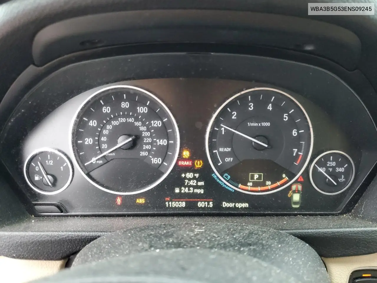 2014 BMW 328 Xi Sulev VIN: WBA3B5G53ENS09245 Lot: 56601155