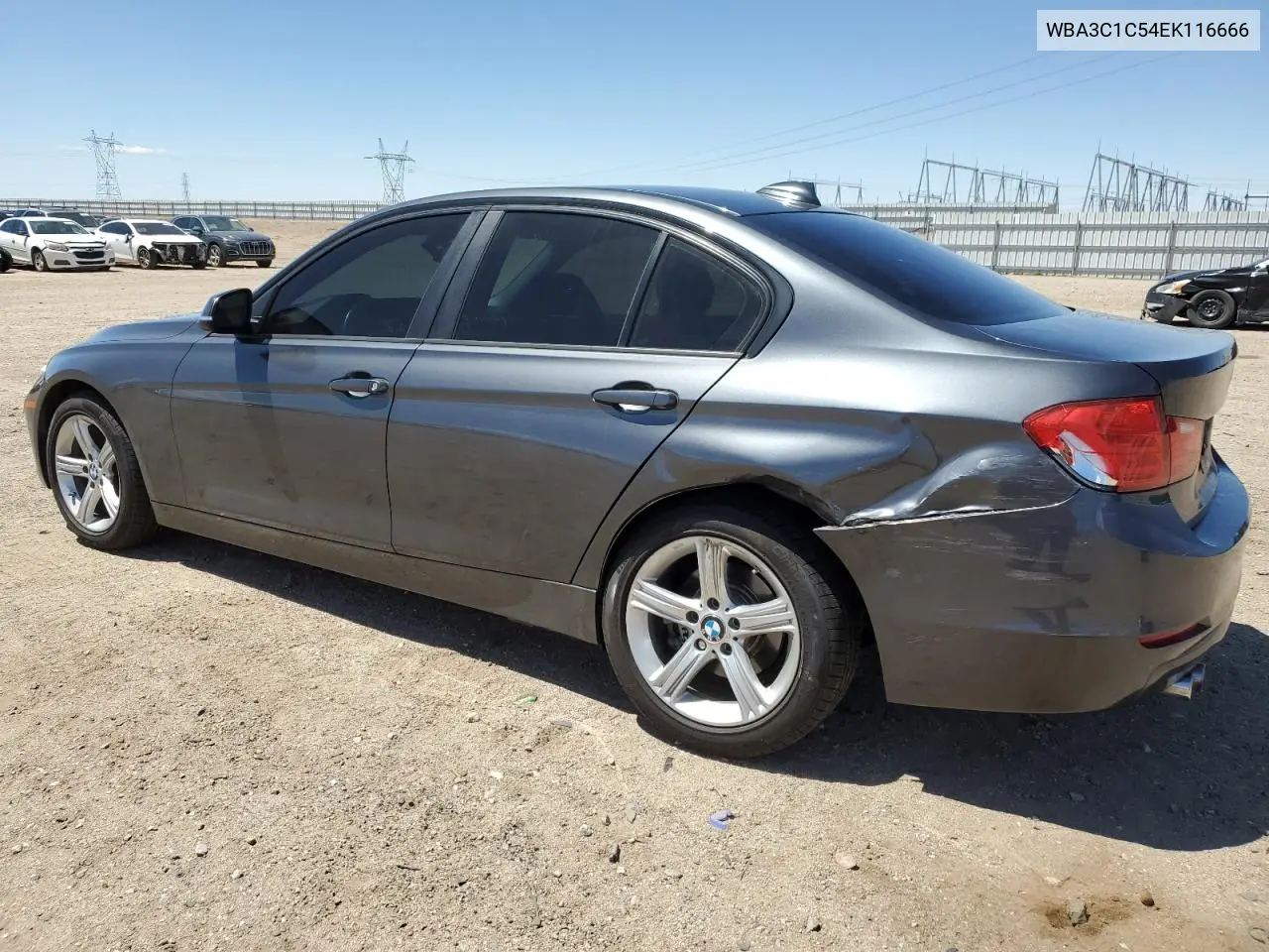 2014 BMW 328 I Sulev VIN: WBA3C1C54EK116666 Lot: 56889105