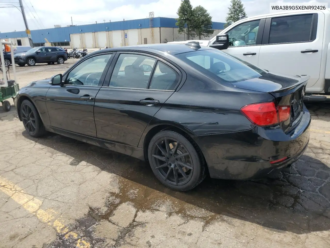 2014 BMW 335 Xi VIN: WBA3B9G5XENR92426 Lot: 57073385
