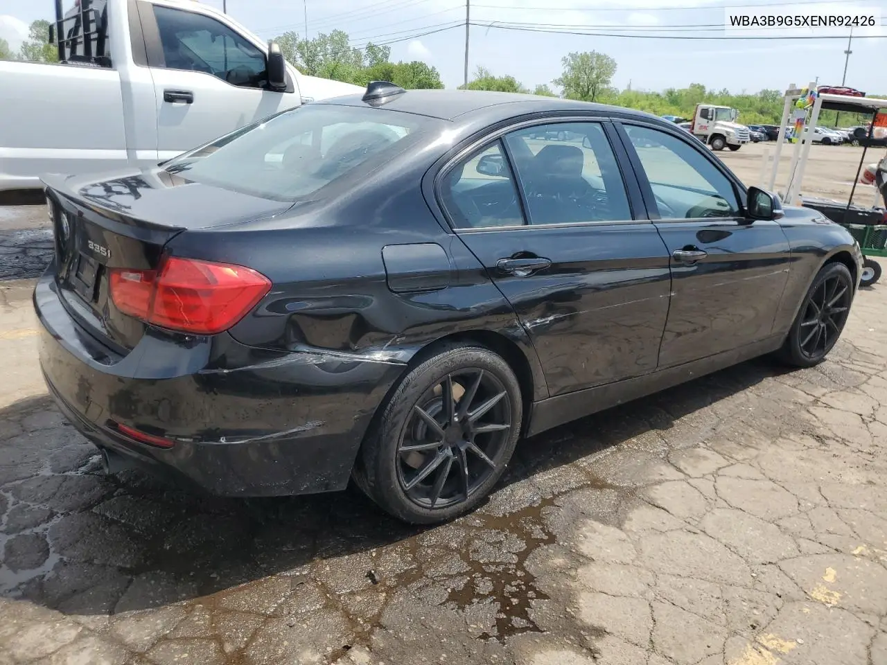 2014 BMW 335 Xi VIN: WBA3B9G5XENR92426 Lot: 57073385