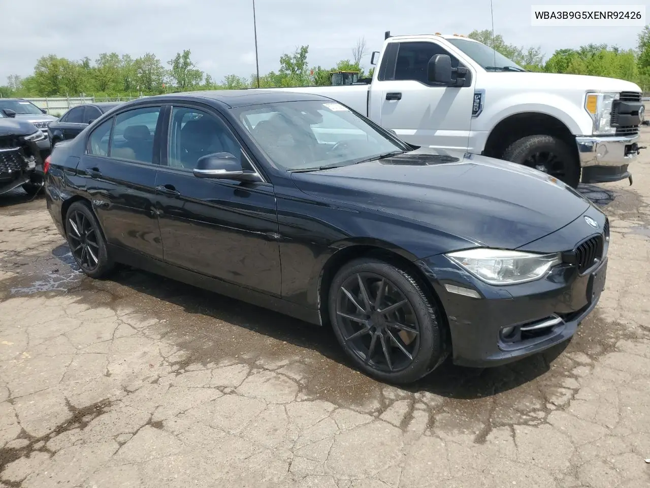 2014 BMW 335 Xi VIN: WBA3B9G5XENR92426 Lot: 57073385