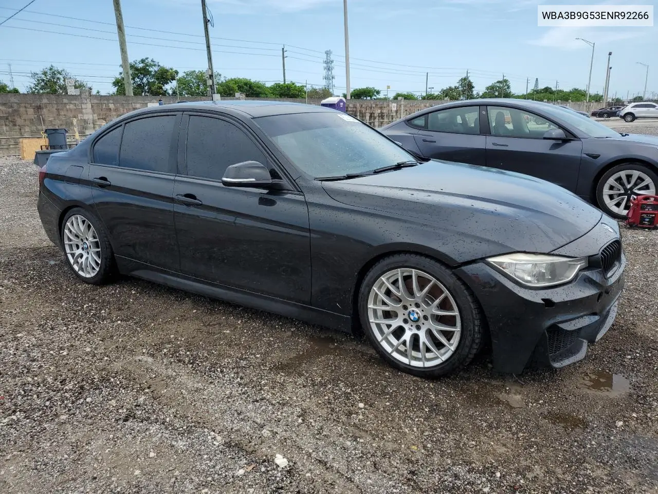 2014 BMW 335 Xi VIN: WBA3B9G53ENR92266 Lot: 58800785
