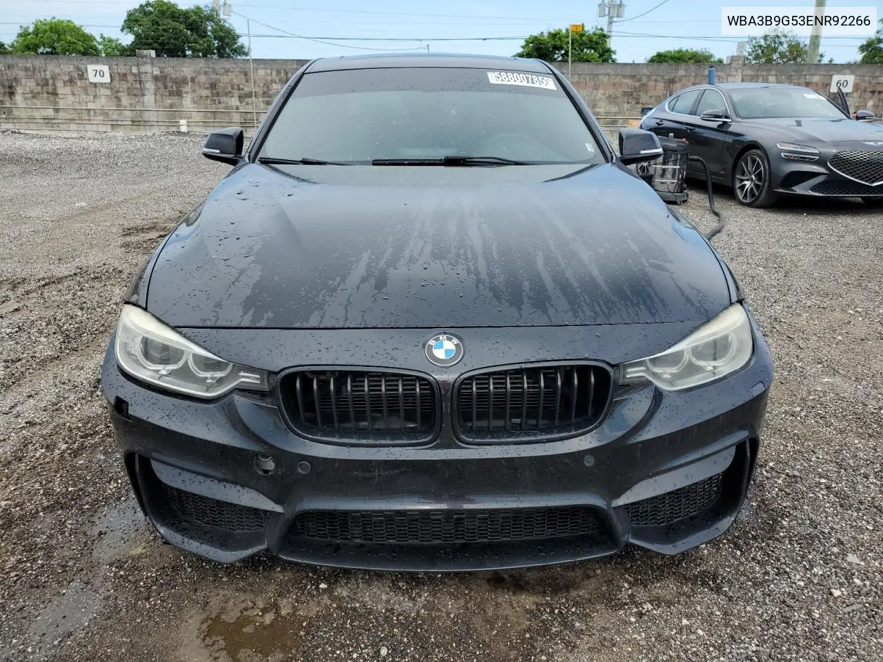 2014 BMW 335 Xi VIN: WBA3B9G53ENR92266 Lot: 58800785
