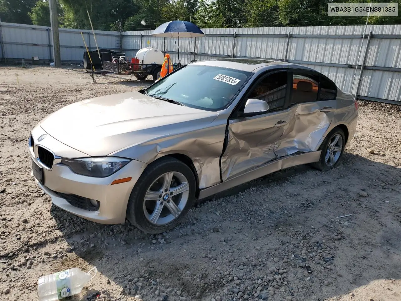 2014 BMW 320 I VIN: WBA3B1G54ENS81385 Lot: 58822055