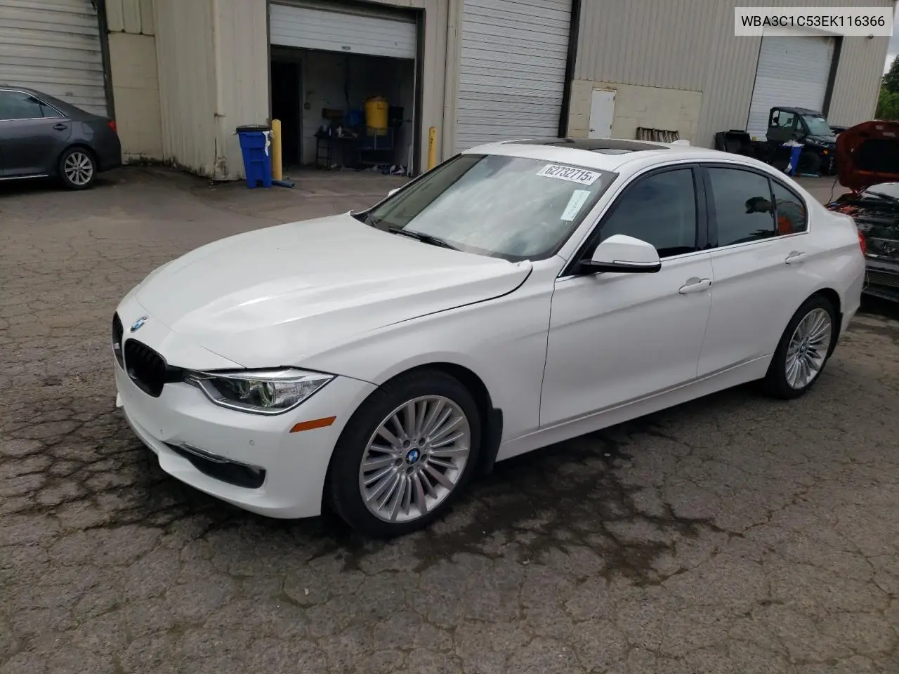2014 BMW 328 I Sulev VIN: WBA3C1C53EK116366 Lot: 62732715