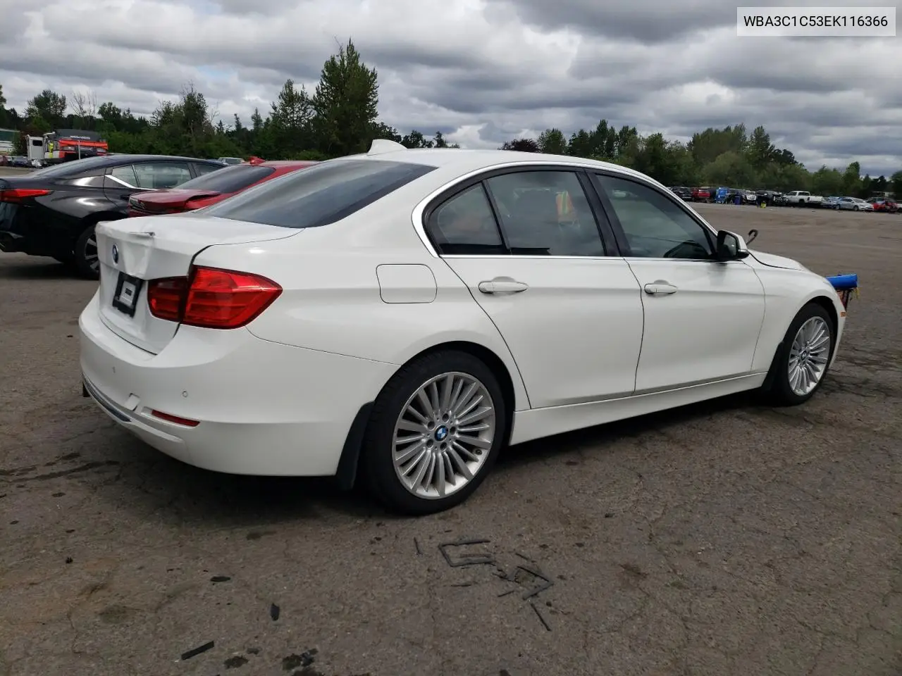 2014 BMW 328 I Sulev VIN: WBA3C1C53EK116366 Lot: 62732715