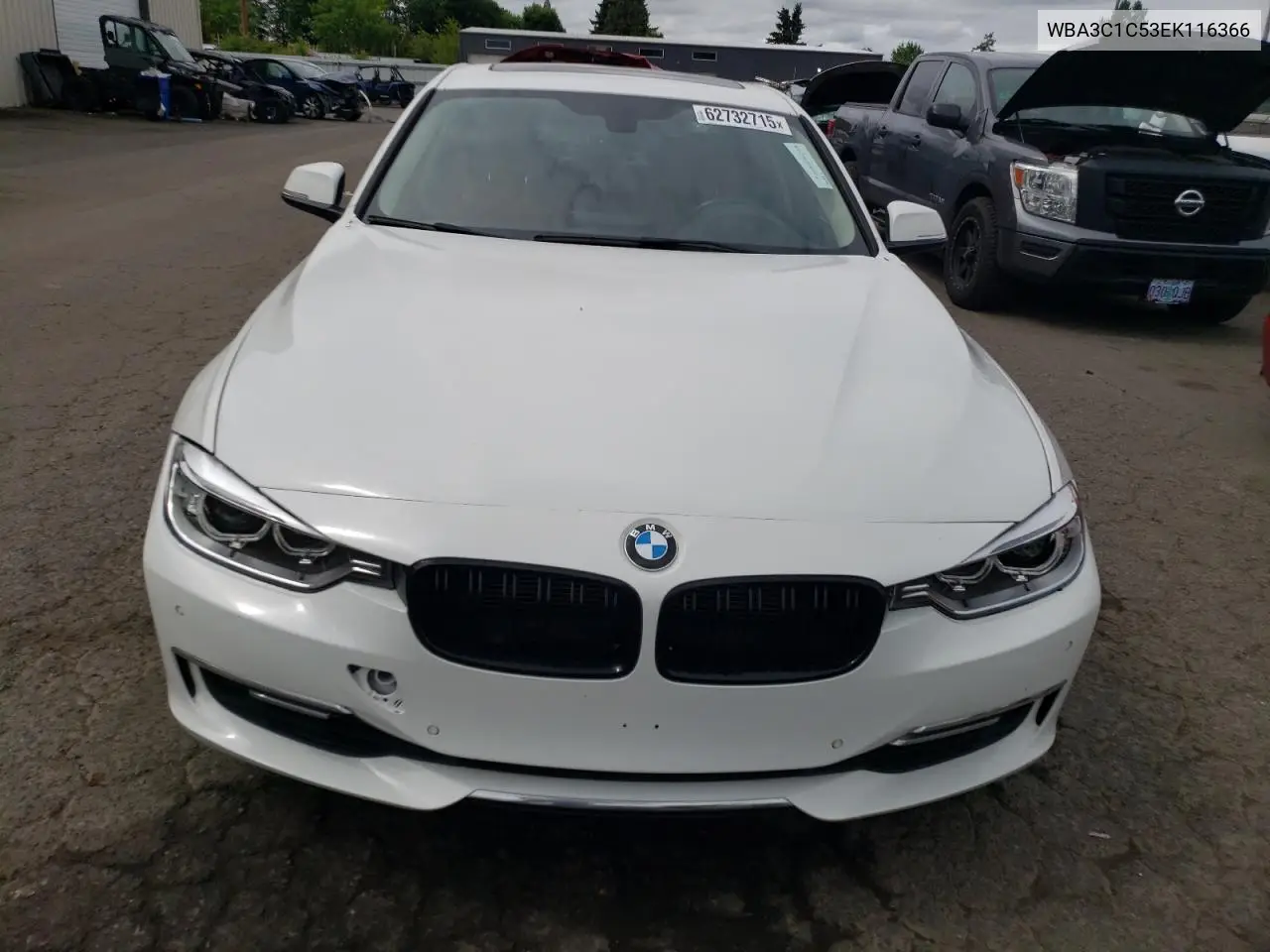 2014 BMW 328 I Sulev VIN: WBA3C1C53EK116366 Lot: 62732715