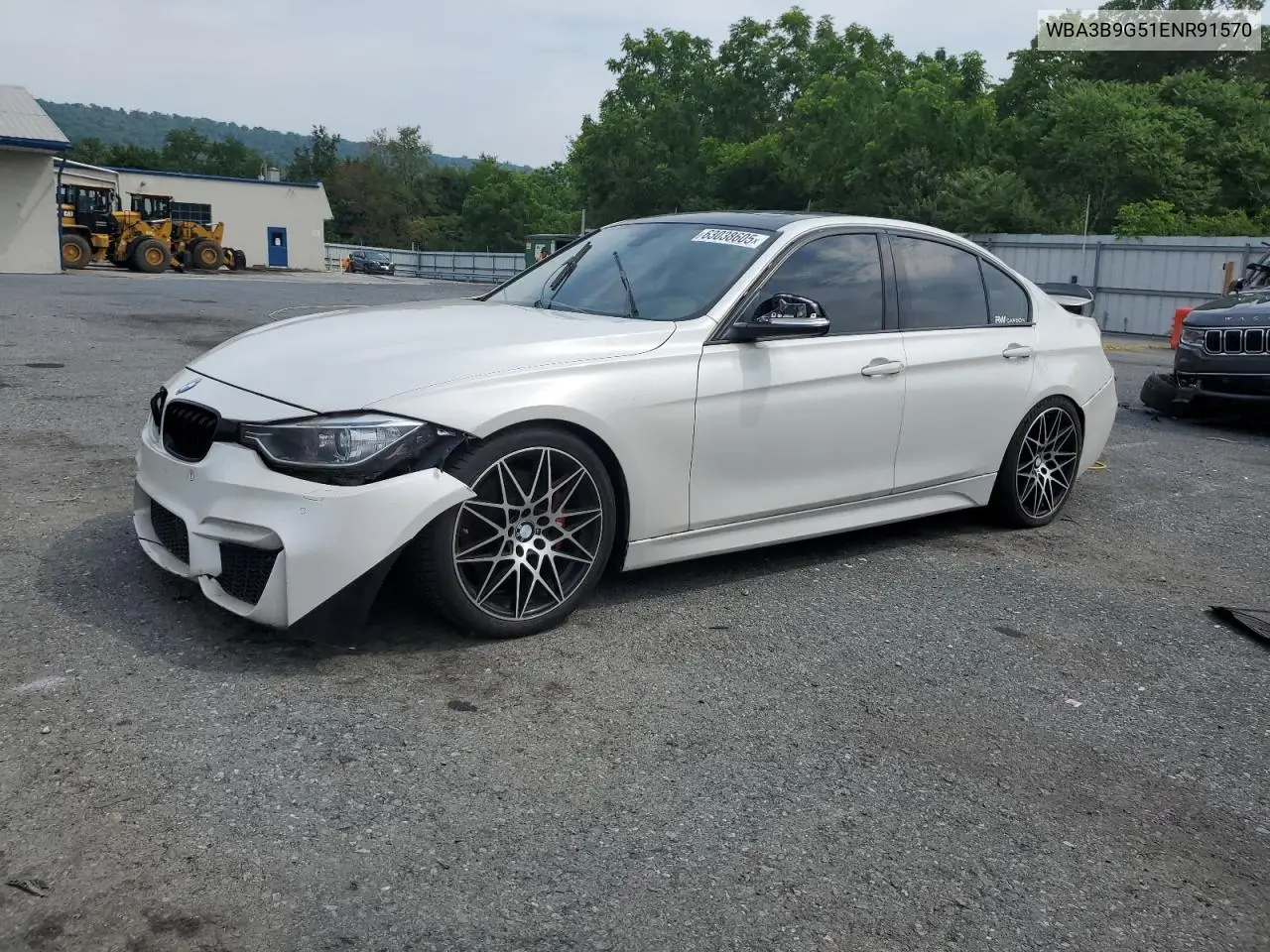 2014 BMW 335 Xi VIN: WBA3B9G51ENR91570 Lot: 63038605