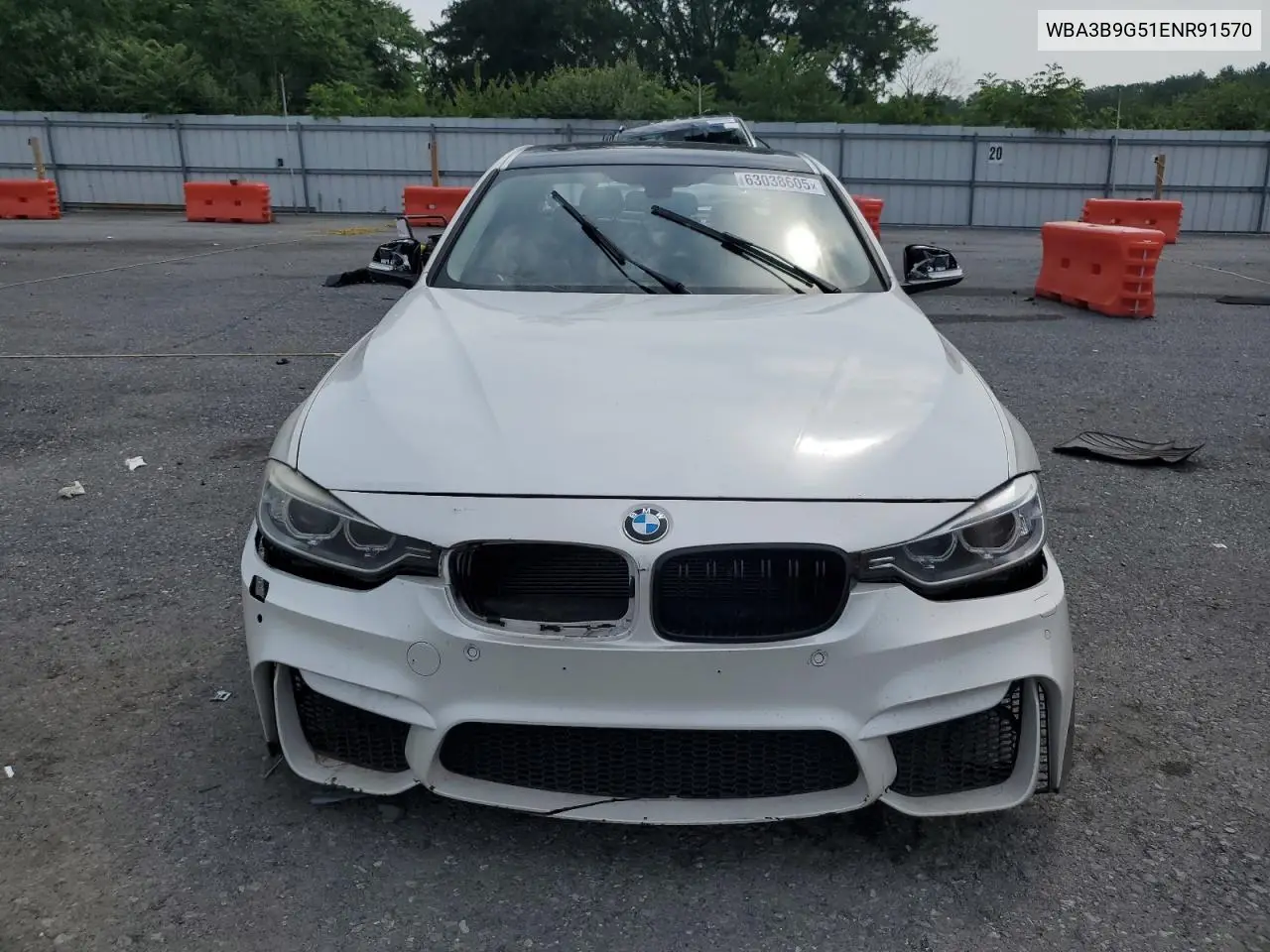 2014 BMW 335 Xi VIN: WBA3B9G51ENR91570 Lot: 63038605