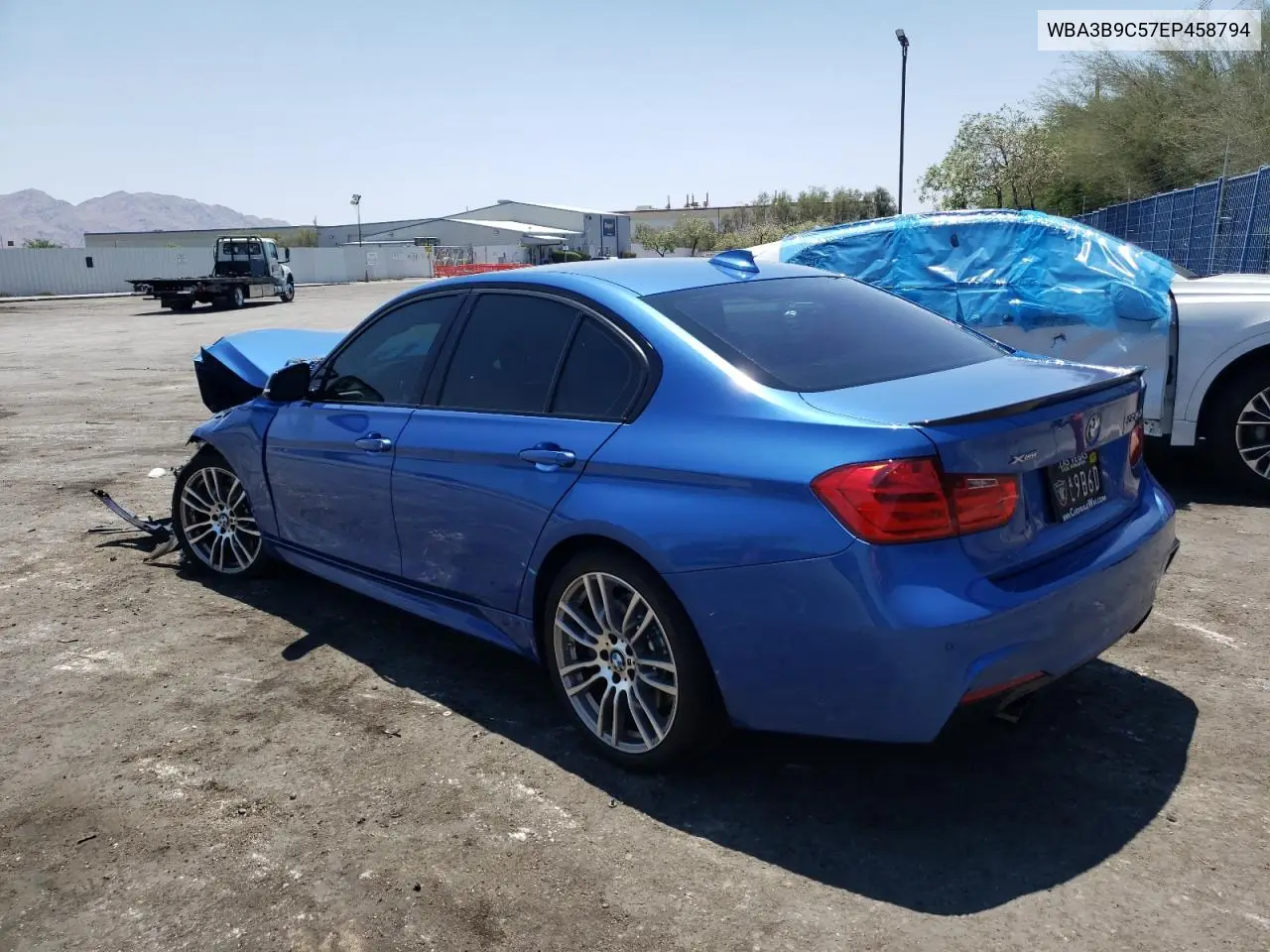 2014 BMW 335 Xi VIN: WBA3B9C57EP458794 Lot: 63159595