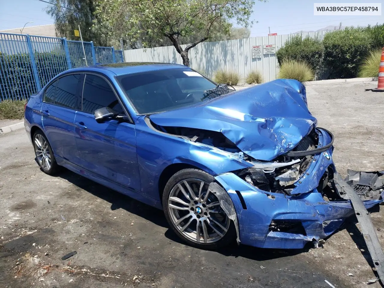 2014 BMW 335 Xi VIN: WBA3B9C57EP458794 Lot: 63159595
