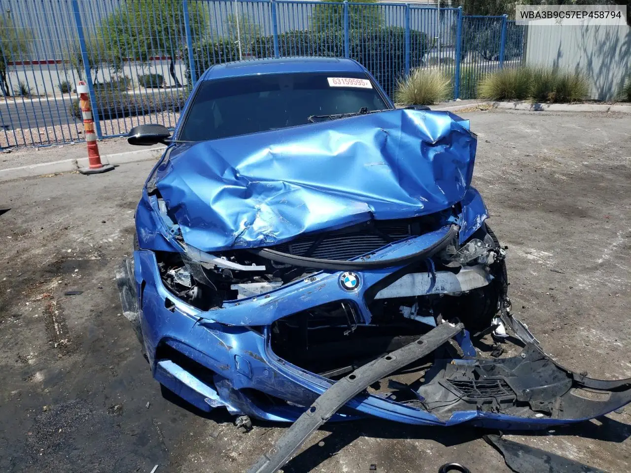 2014 BMW 335 Xi VIN: WBA3B9C57EP458794 Lot: 63159595