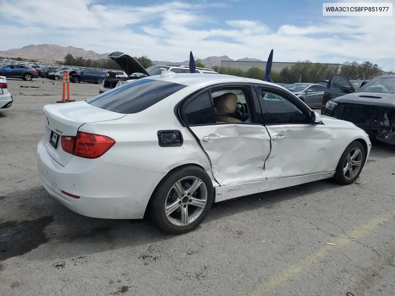 2015 BMW 328 I Sulev VIN: WBA3C1C58FP851977 Lot: 52918995