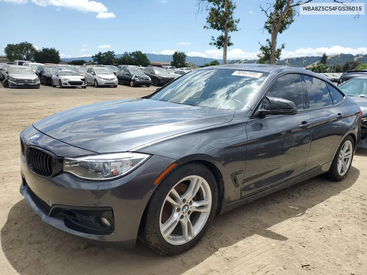 2015 BMW 328 Xigt Sulev VIN: WBA8Z5C54FGS36015 Lot: 56962595