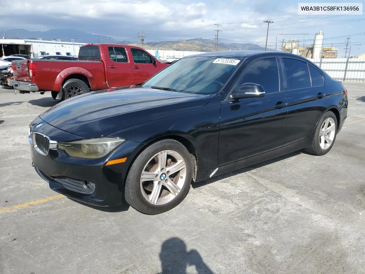2015 BMW 320 I VIN: WBA3B1C58FK136956 Lot: 57123285