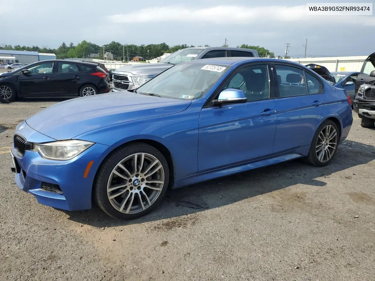 2015 BMW 335 Xi VIN: WBA3B9G52FNR93474 Lot: 62725745