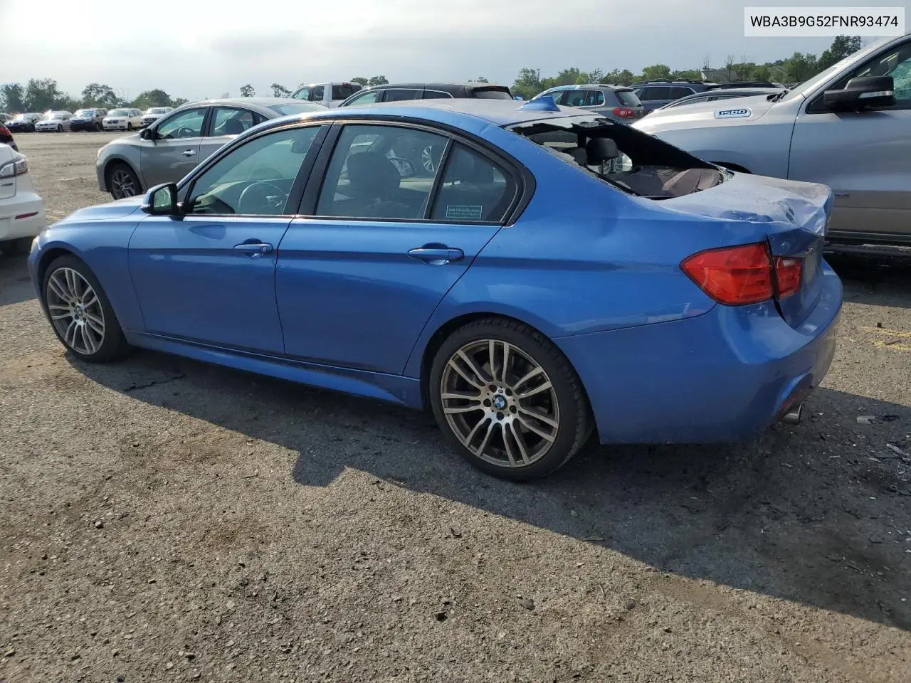 2015 BMW 335 Xi VIN: WBA3B9G52FNR93474 Lot: 62725745