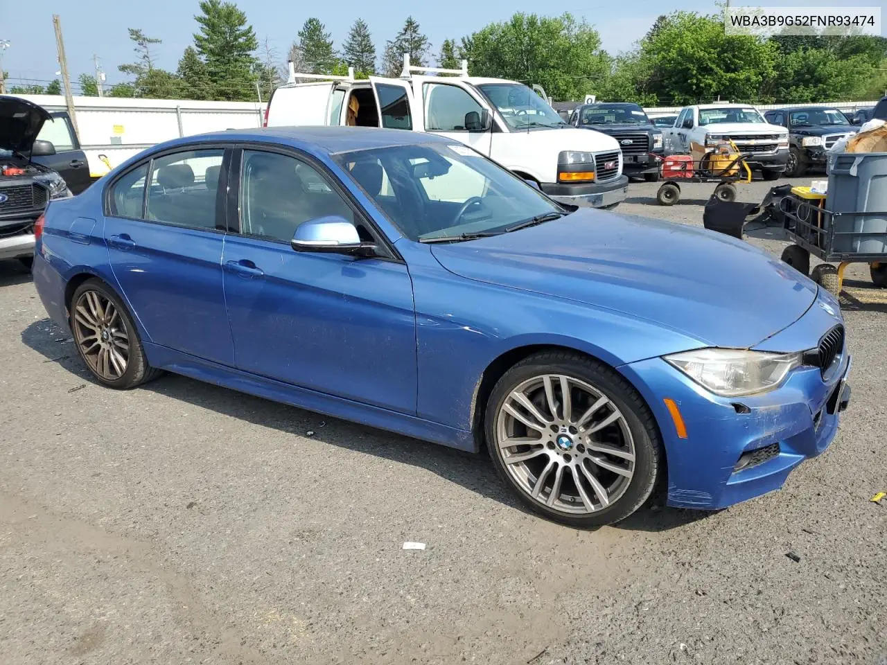 2015 BMW 335 Xi VIN: WBA3B9G52FNR93474 Lot: 62725745
