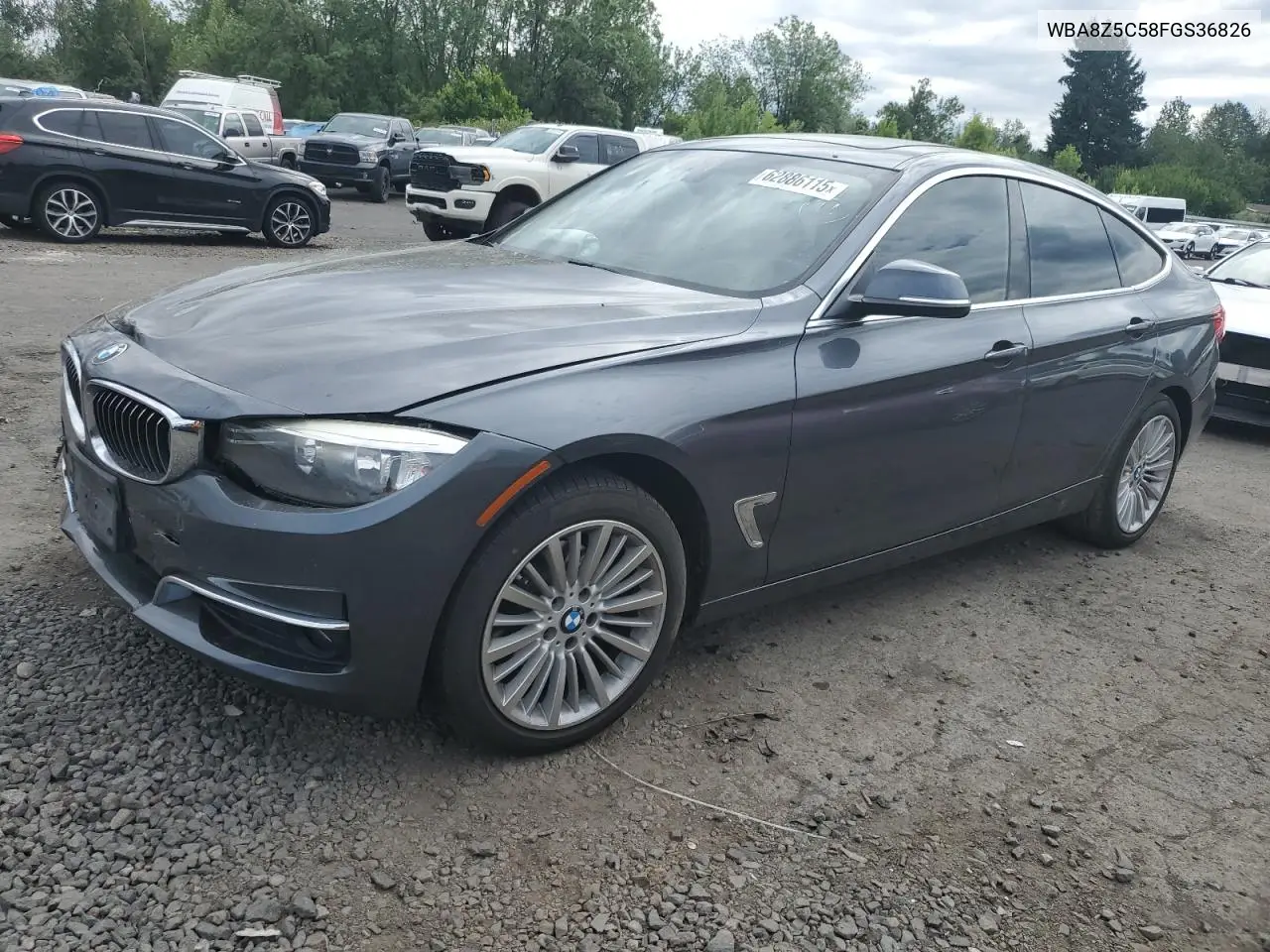 2015 BMW 328 Xigt Sulev VIN: WBA8Z5C58FGS36826 Lot: 62886115