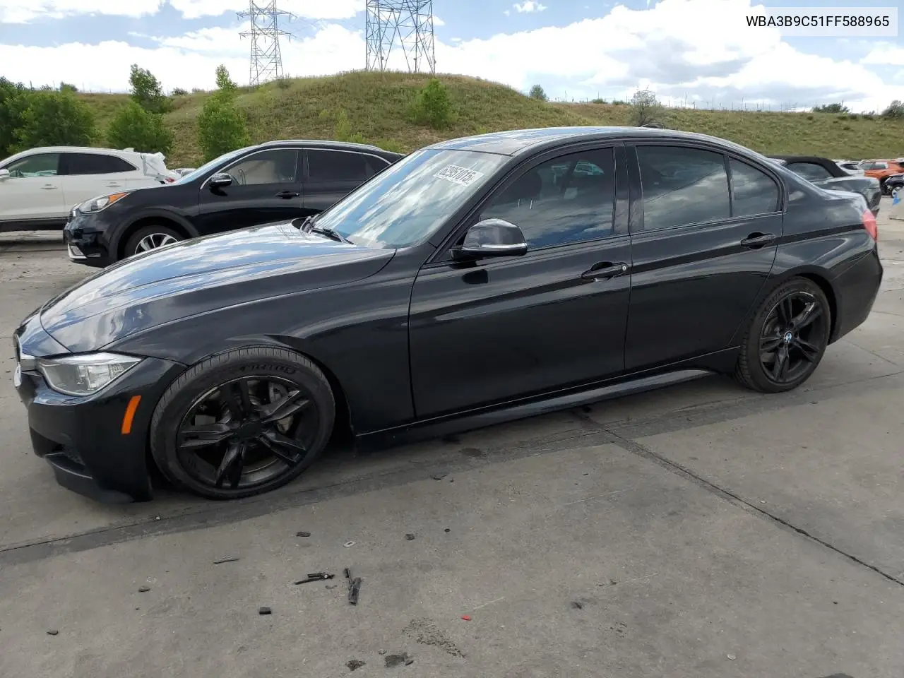 2015 BMW 335 Xi VIN: WBA3B9C51FF588965 Lot: 62951015