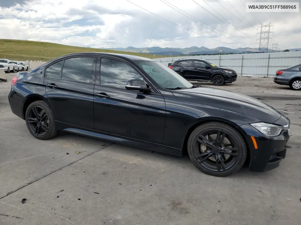2015 BMW 335 Xi VIN: WBA3B9C51FF588965 Lot: 62951015