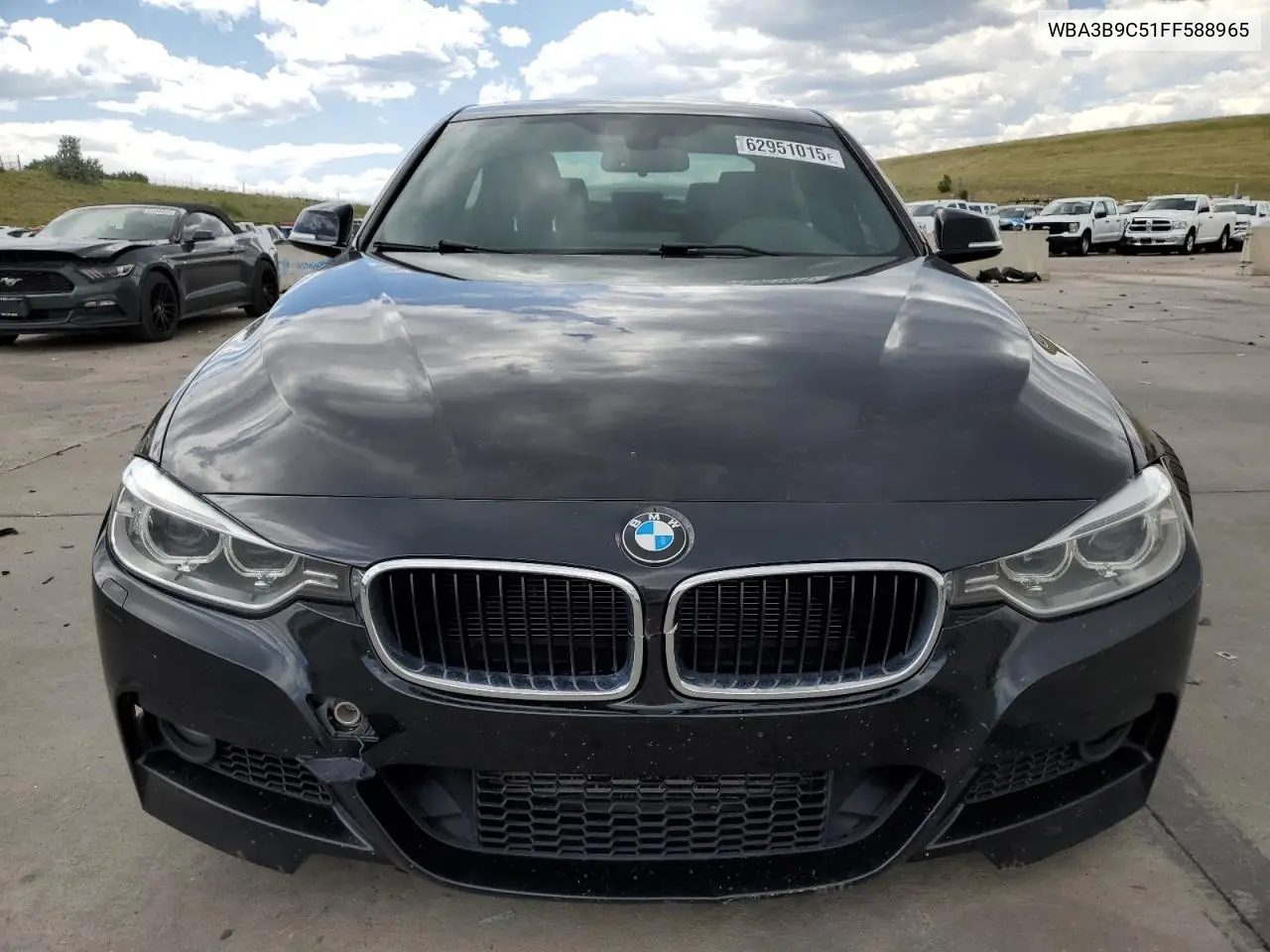 2015 BMW 335 Xi VIN: WBA3B9C51FF588965 Lot: 62951015