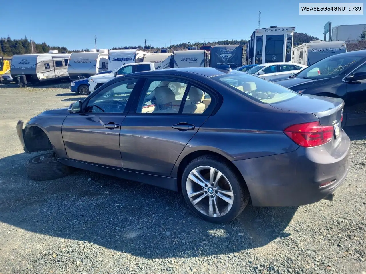 2016 BMW 320 Xi VIN: WBA8E5G54GNU19739 Lot: 54472925