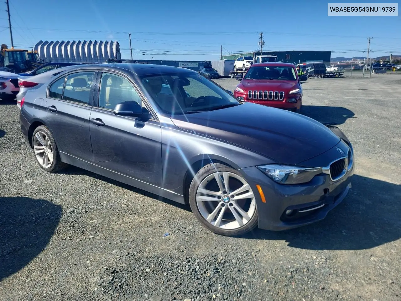 2016 BMW 320 Xi VIN: WBA8E5G54GNU19739 Lot: 54472925