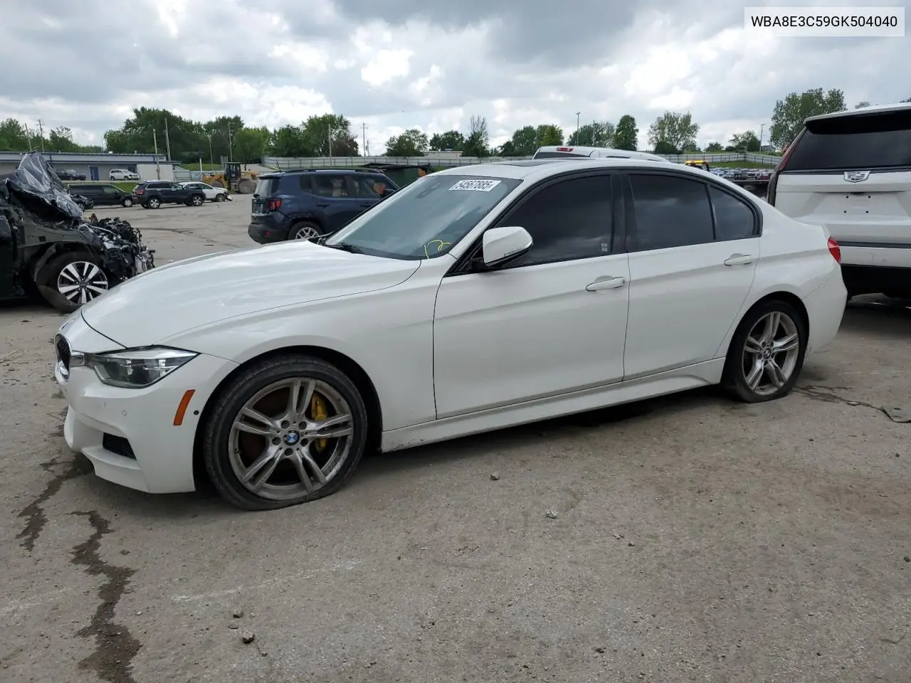 2016 BMW 328 Xi Sulev VIN: WBA8E3C59GK504040 Lot: 54567885