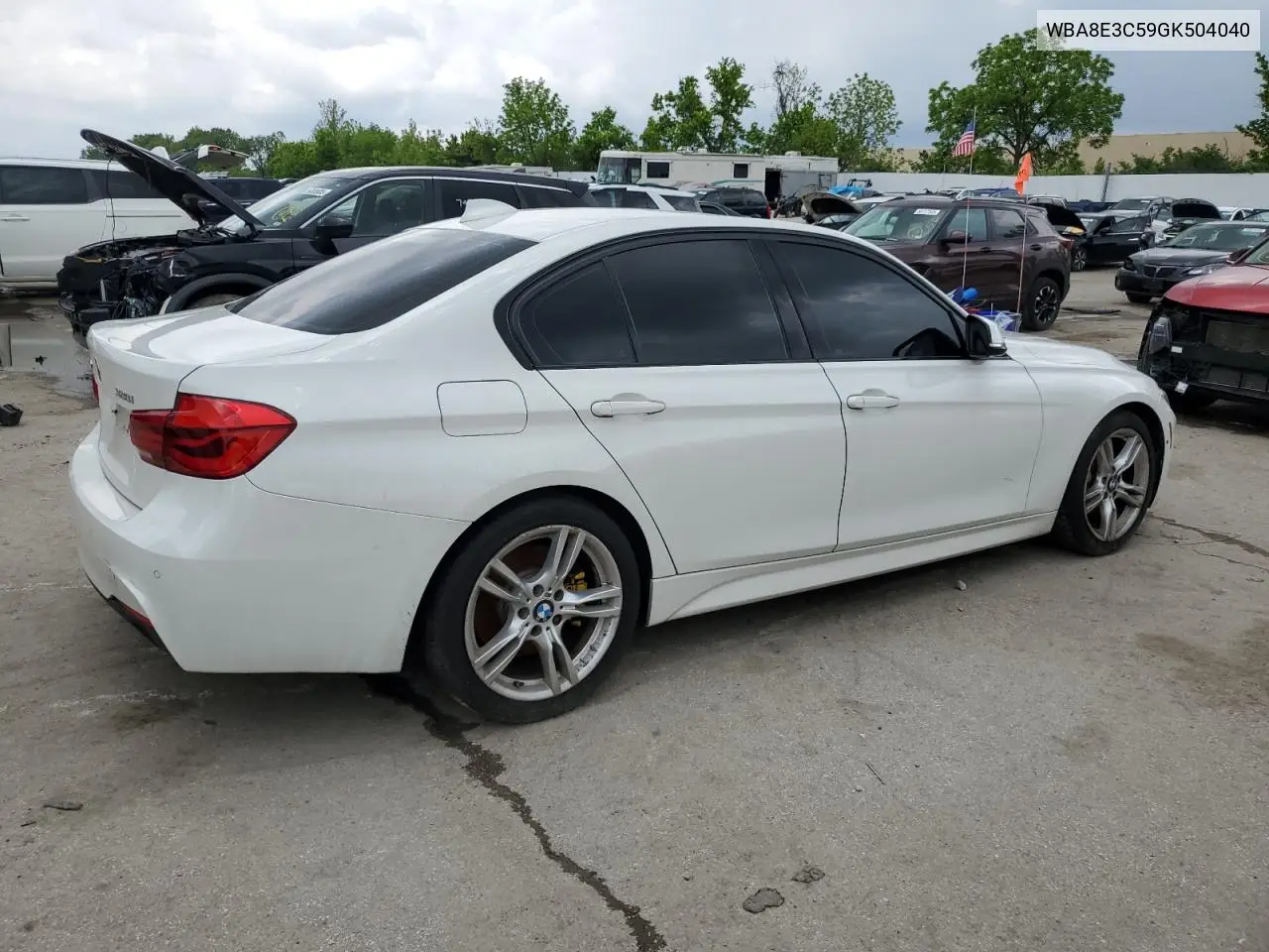 2016 BMW 328 Xi Sulev VIN: WBA8E3C59GK504040 Lot: 54567885