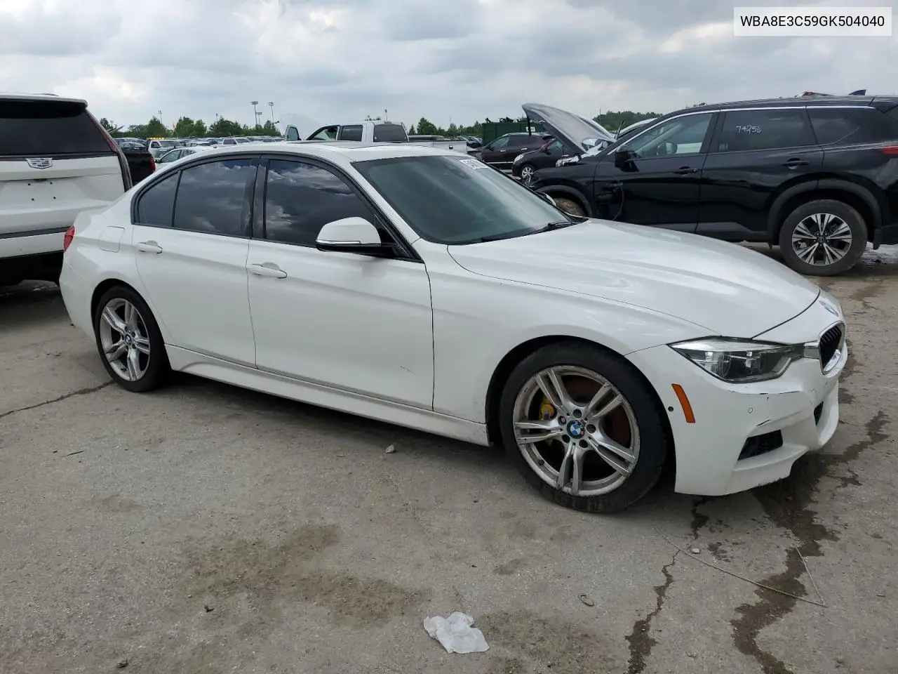 2016 BMW 328 Xi Sulev VIN: WBA8E3C59GK504040 Lot: 54567885
