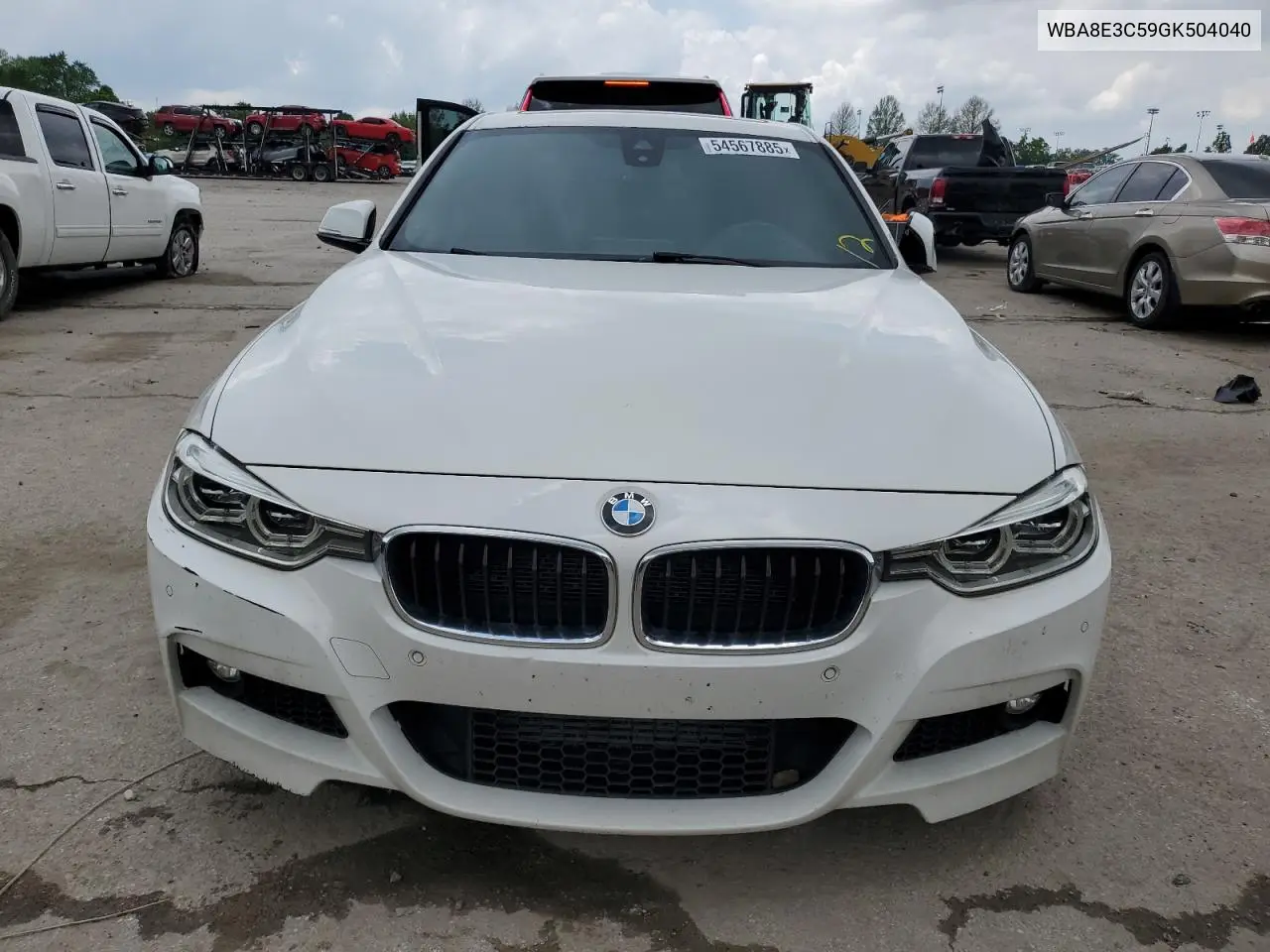2016 BMW 328 Xi Sulev VIN: WBA8E3C59GK504040 Lot: 54567885