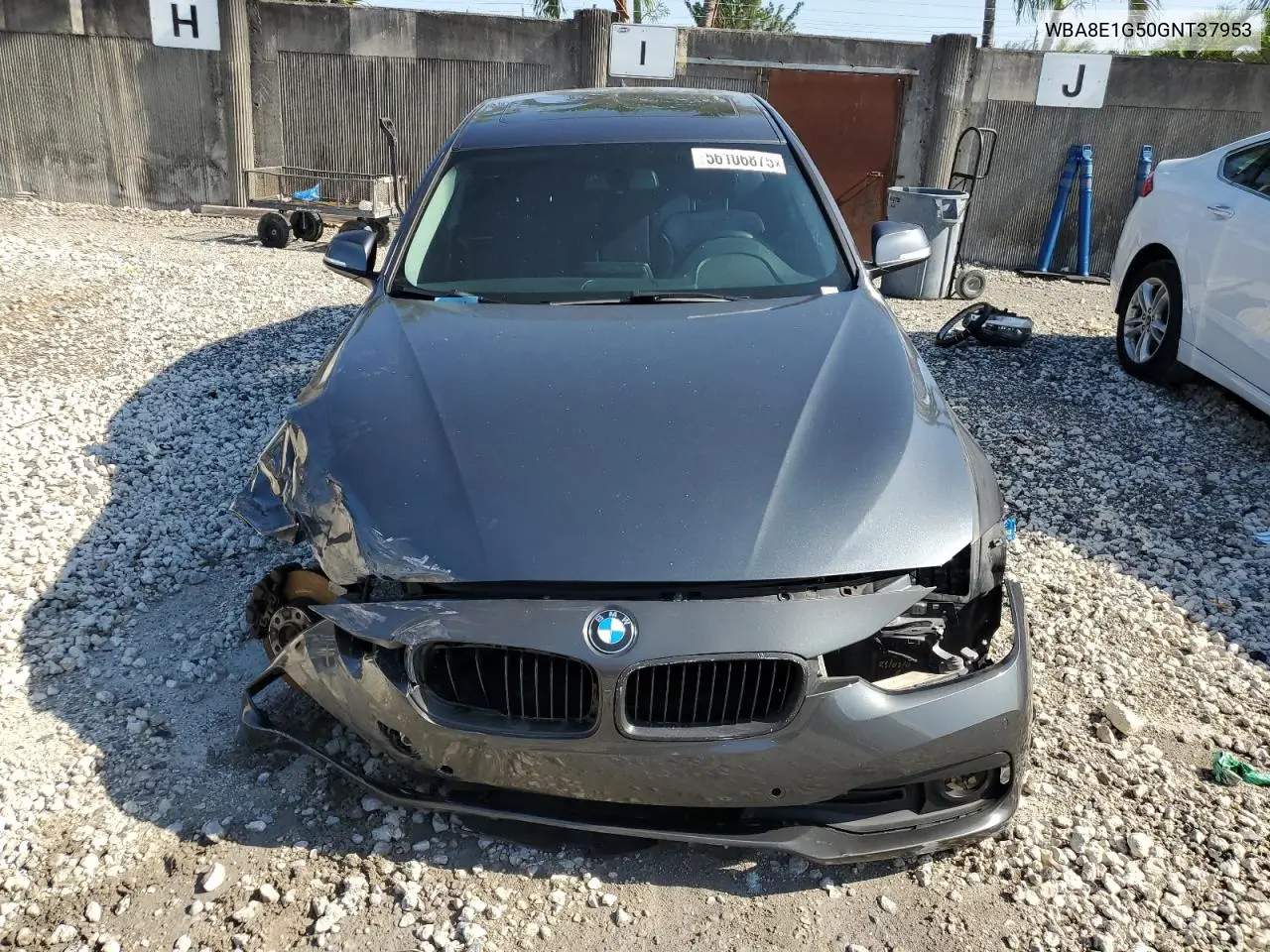 2016 BMW 320 I VIN: WBA8E1G50GNT37953 Lot: 56106875