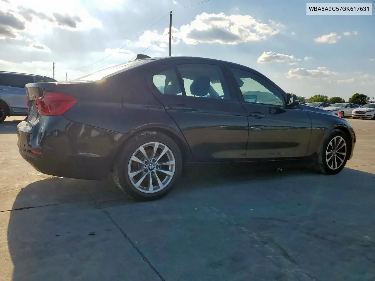 2016 BMW 320 I VIN: WBA8A9C57GK617631 Lot: 56876135