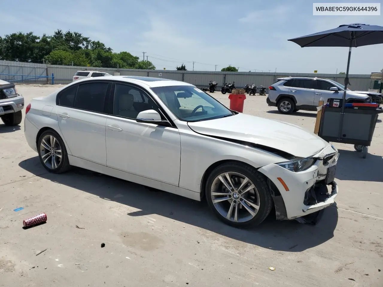 2016 BMW 328 I Sulev VIN: WBA8E9C59GK644396 Lot: 56876795