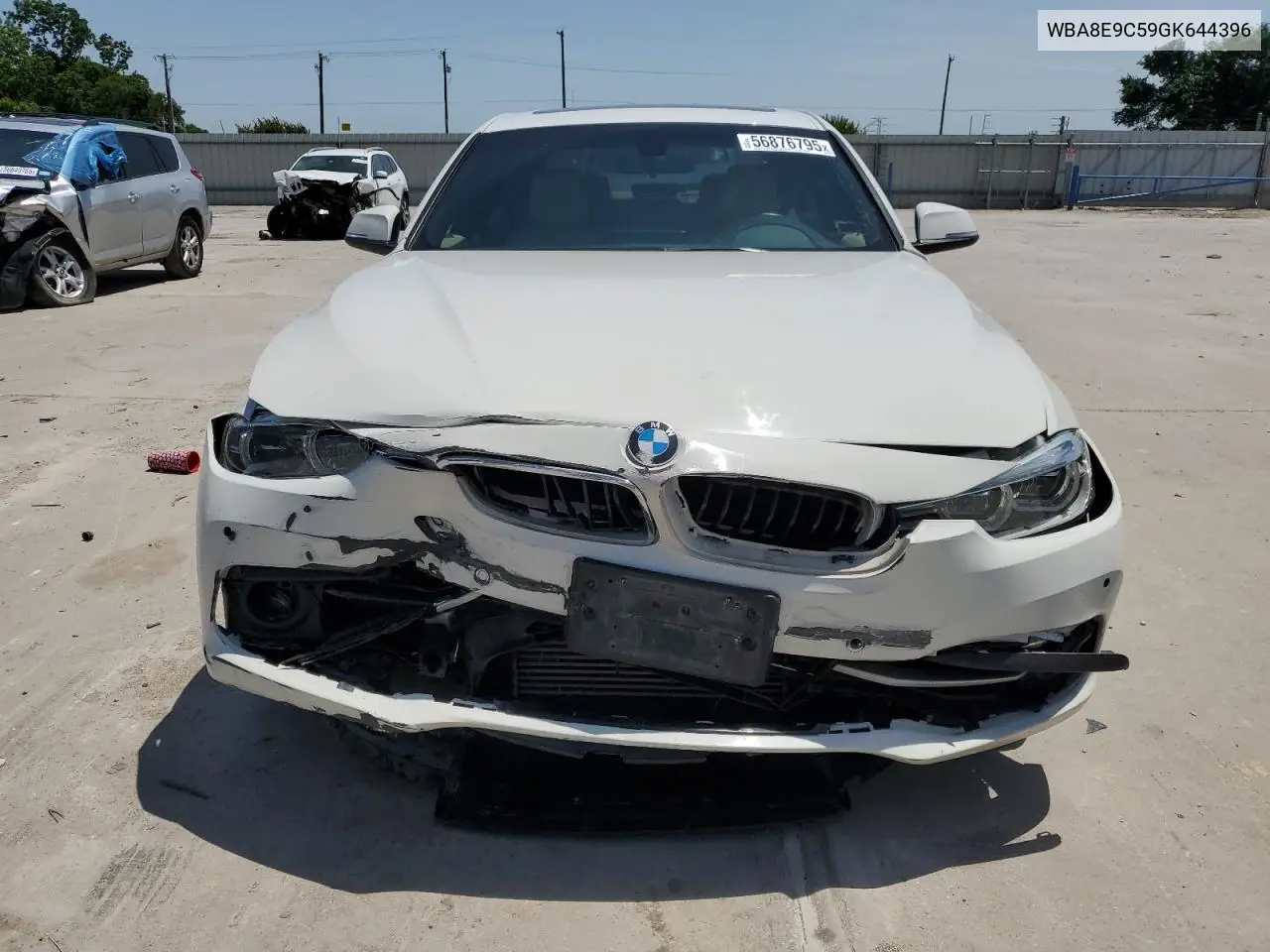 2016 BMW 328 I Sulev VIN: WBA8E9C59GK644396 Lot: 56876795
