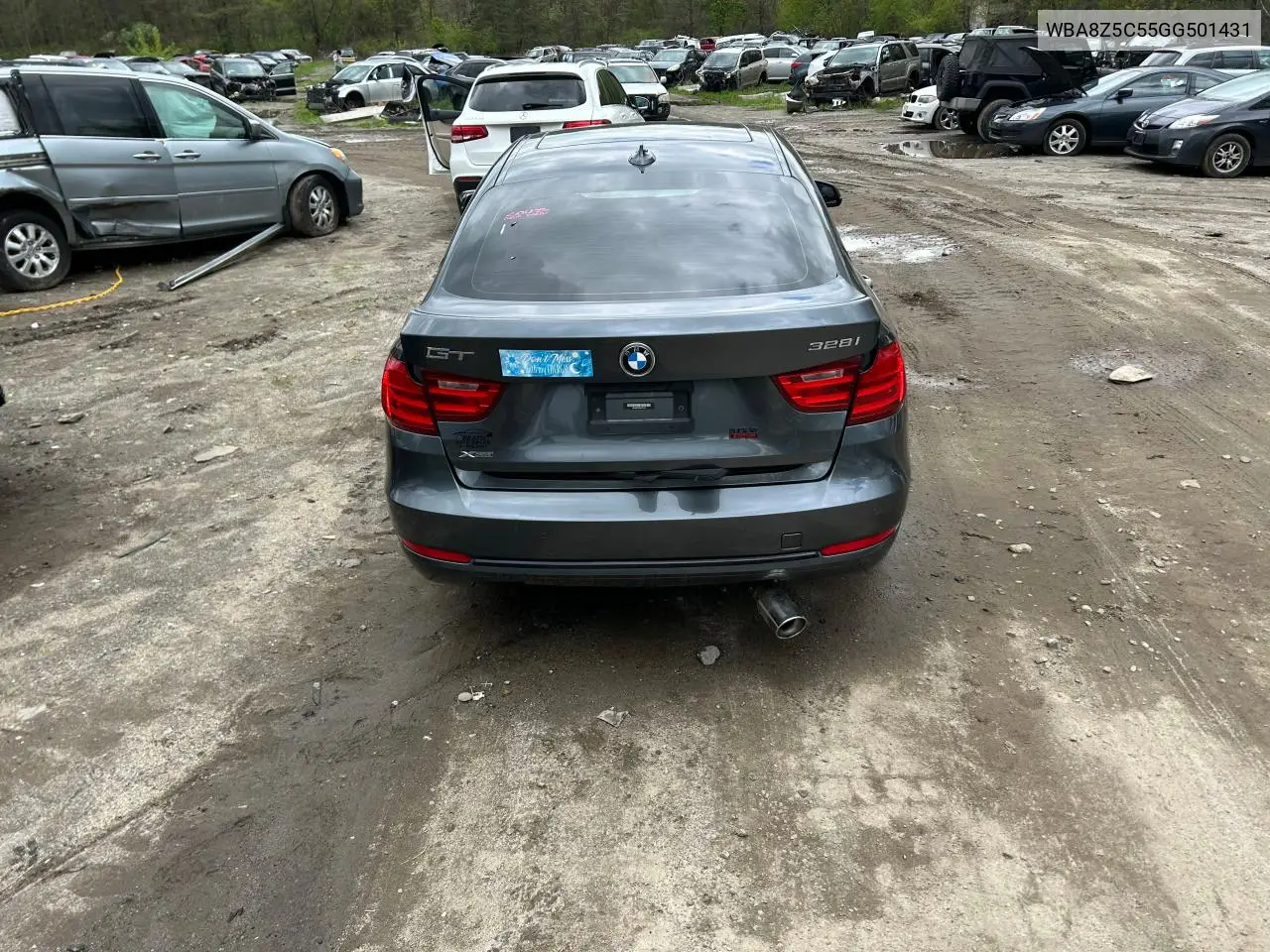 2016 BMW 328 Xigt Sulev VIN: WBA8Z5C55GG501431 Lot: 57248235