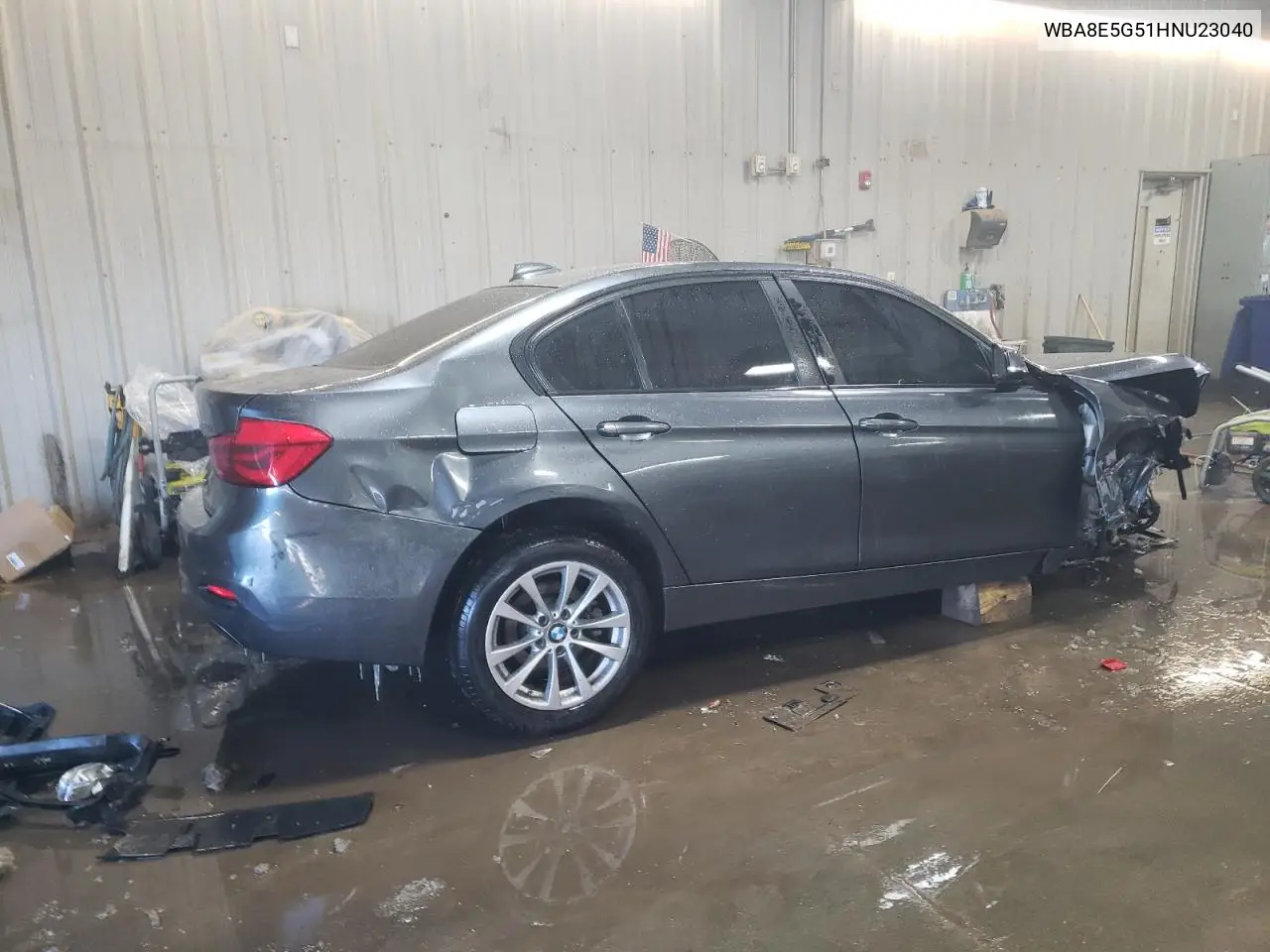 2017 BMW 320 Xi VIN: WBA8E5G51HNU23040 Lot: 44976945