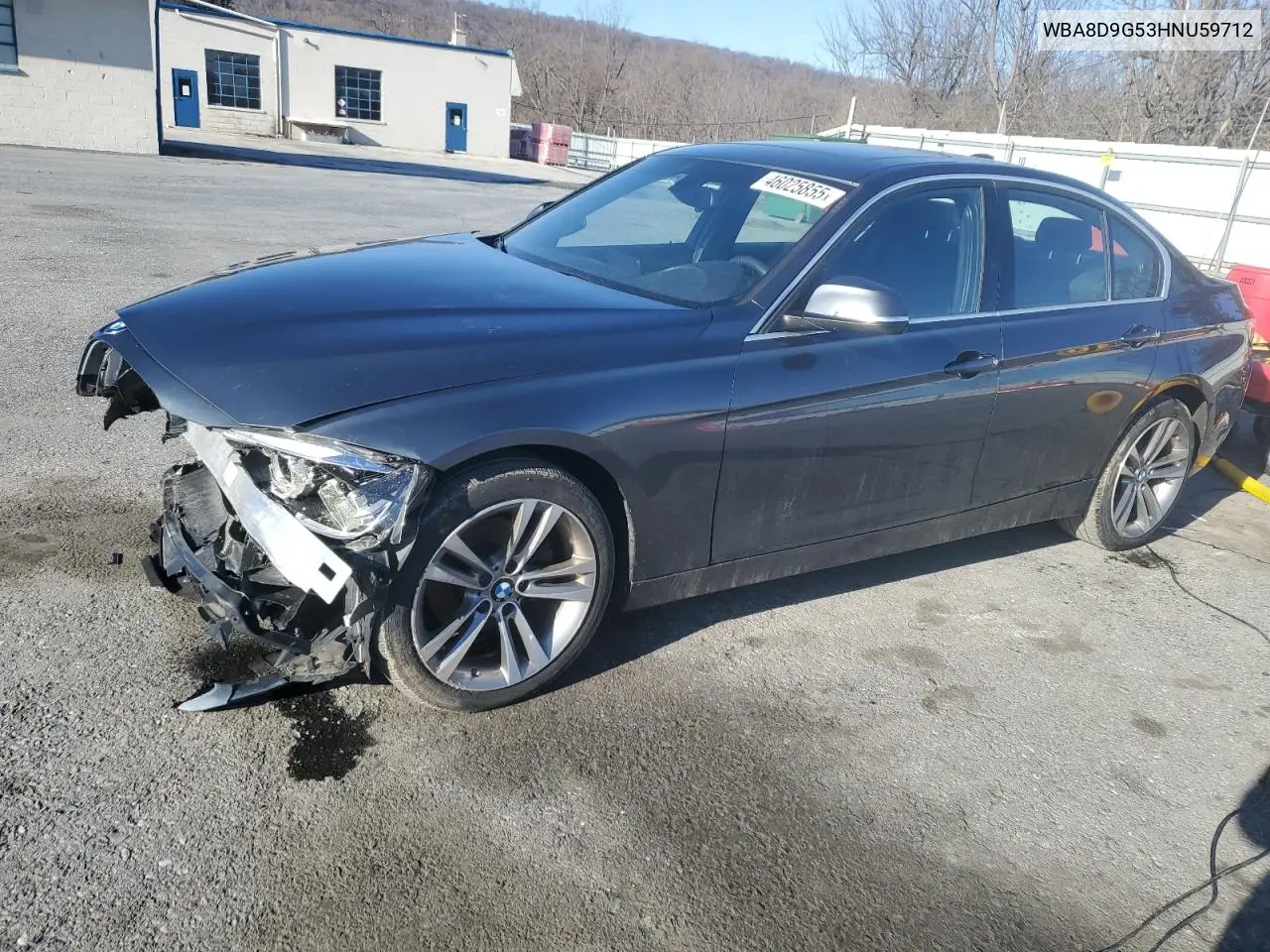 2017 BMW 330 Xi VIN: WBA8D9G53HNU59712 Lot: 46025855