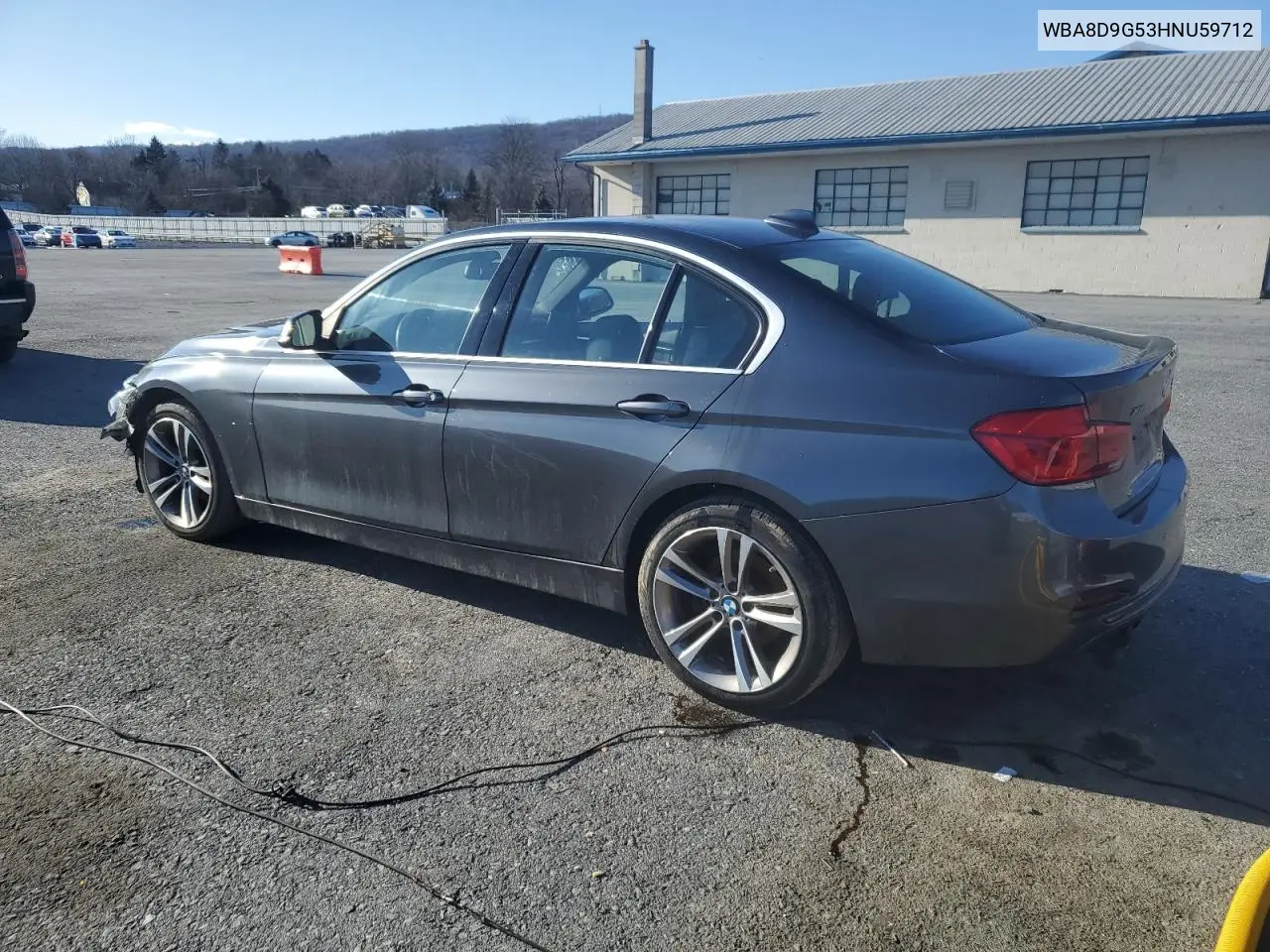 2017 BMW 330 Xi VIN: WBA8D9G53HNU59712 Lot: 46025855