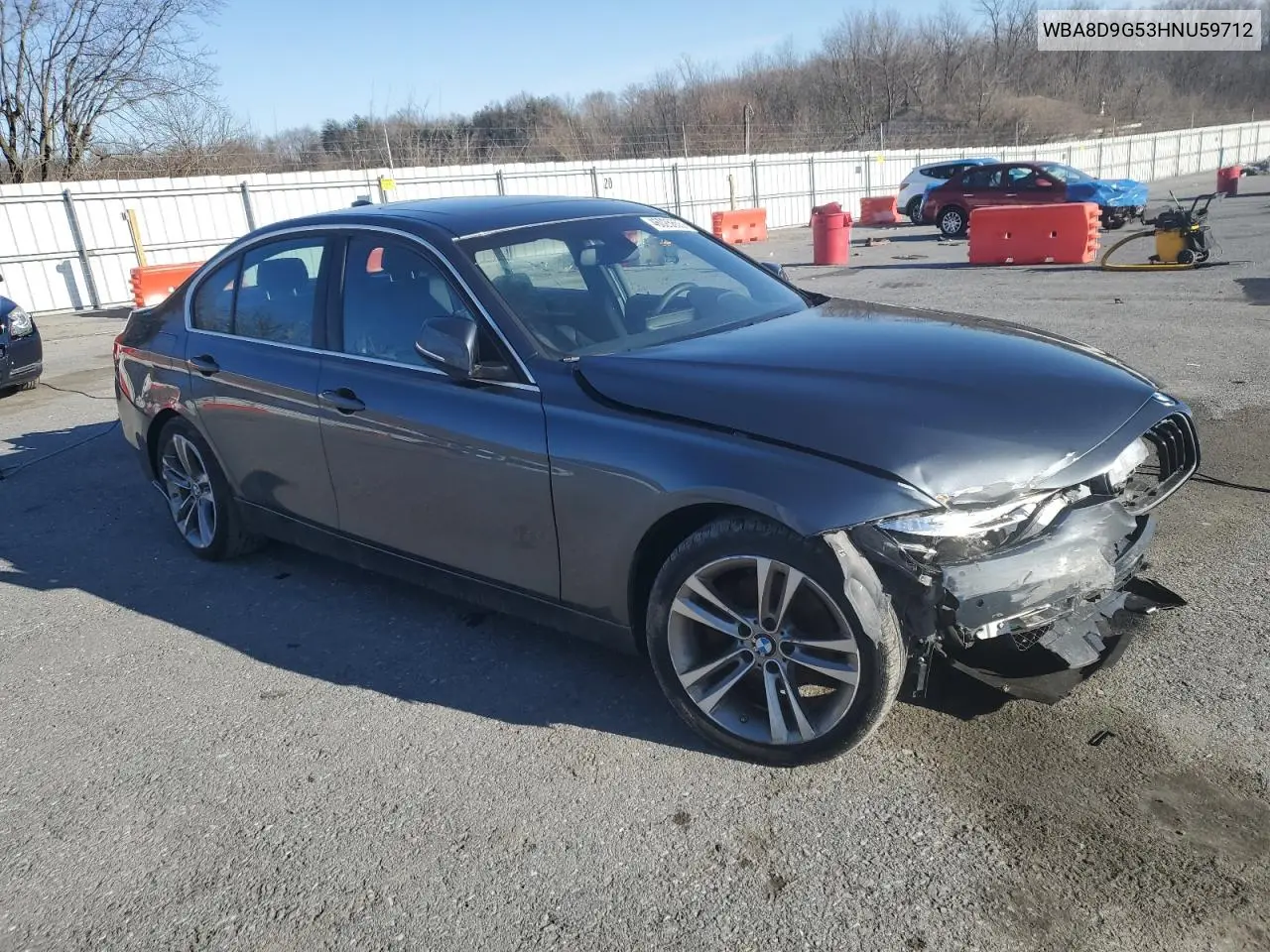 2017 BMW 330 Xi VIN: WBA8D9G53HNU59712 Lot: 46025855