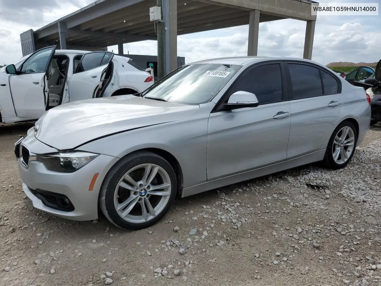 2017 BMW 320 I VIN: WBA8E1G59HNU14000 Lot: 52189165