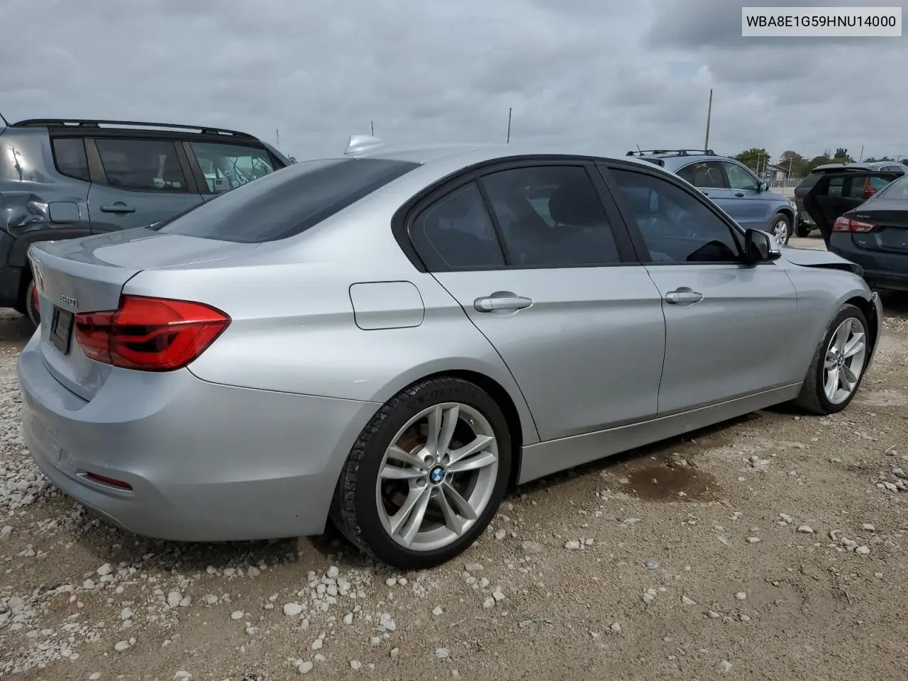 2017 BMW 320 I VIN: WBA8E1G59HNU14000 Lot: 52189165