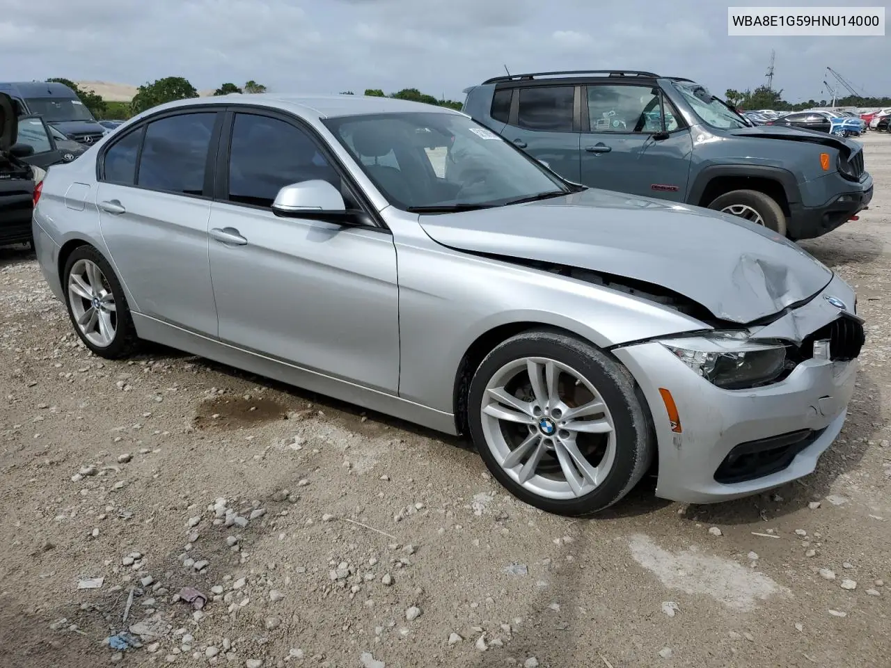 2017 BMW 320 I VIN: WBA8E1G59HNU14000 Lot: 52189165
