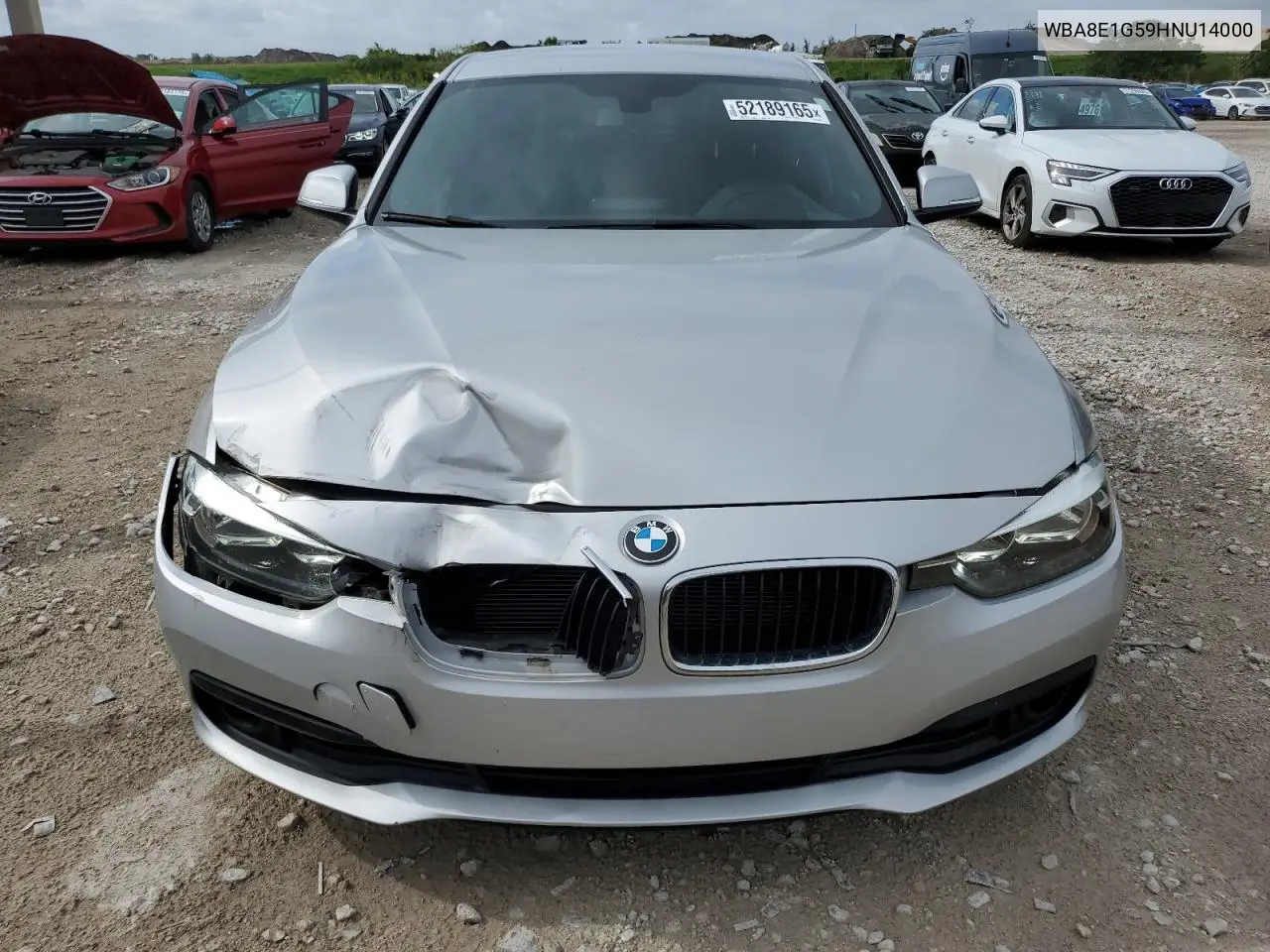 2017 BMW 320 I VIN: WBA8E1G59HNU14000 Lot: 52189165