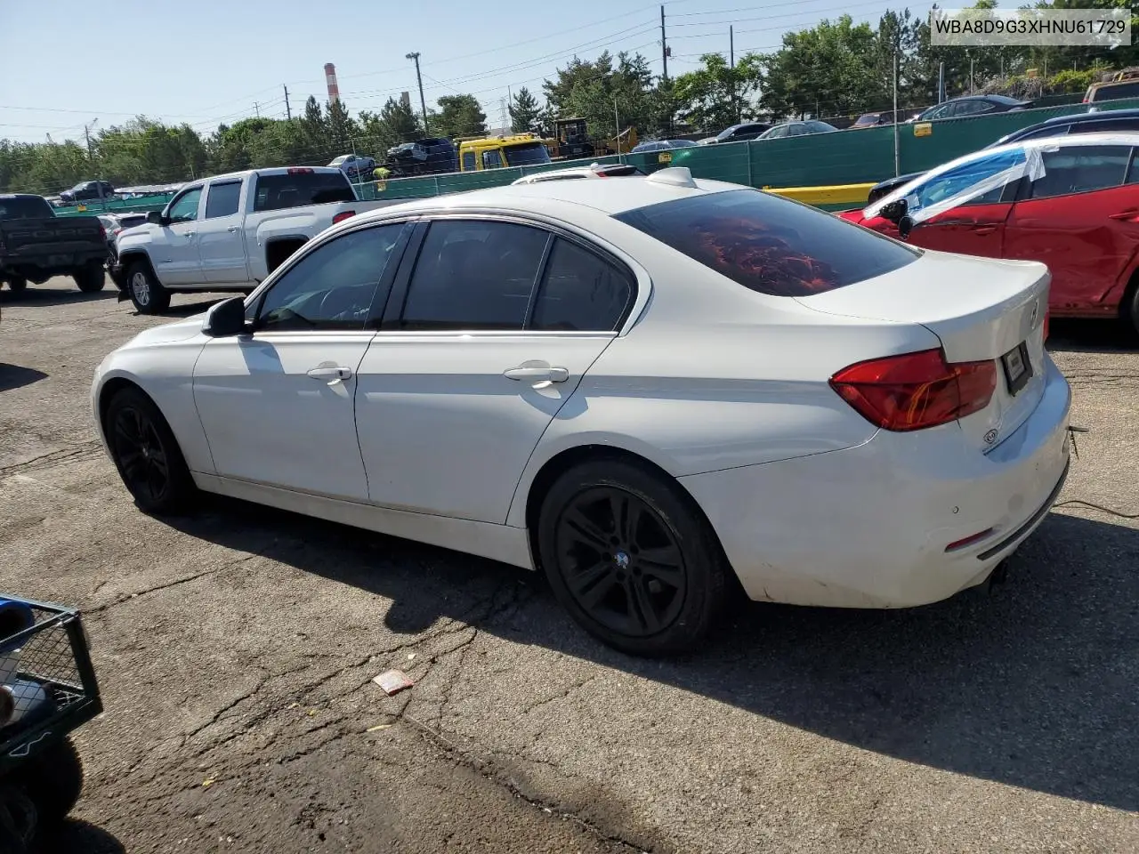 2017 BMW 330 Xi VIN: WBA8D9G3XHNU61729 Lot: 62709875